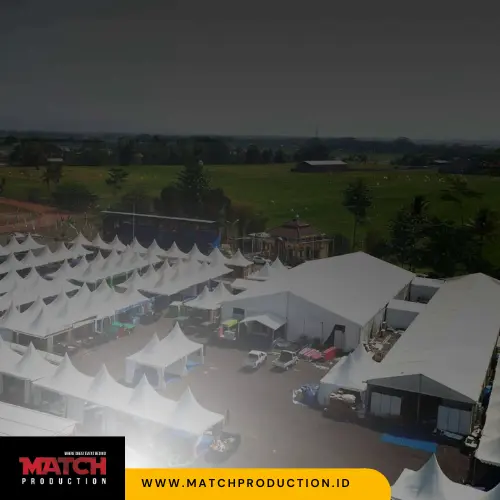Match Production Spesialis Sewa Tenda Roder dan Sarnafil/Kerucut Terbaik. Hubungi Segera untuk layanan profesional!