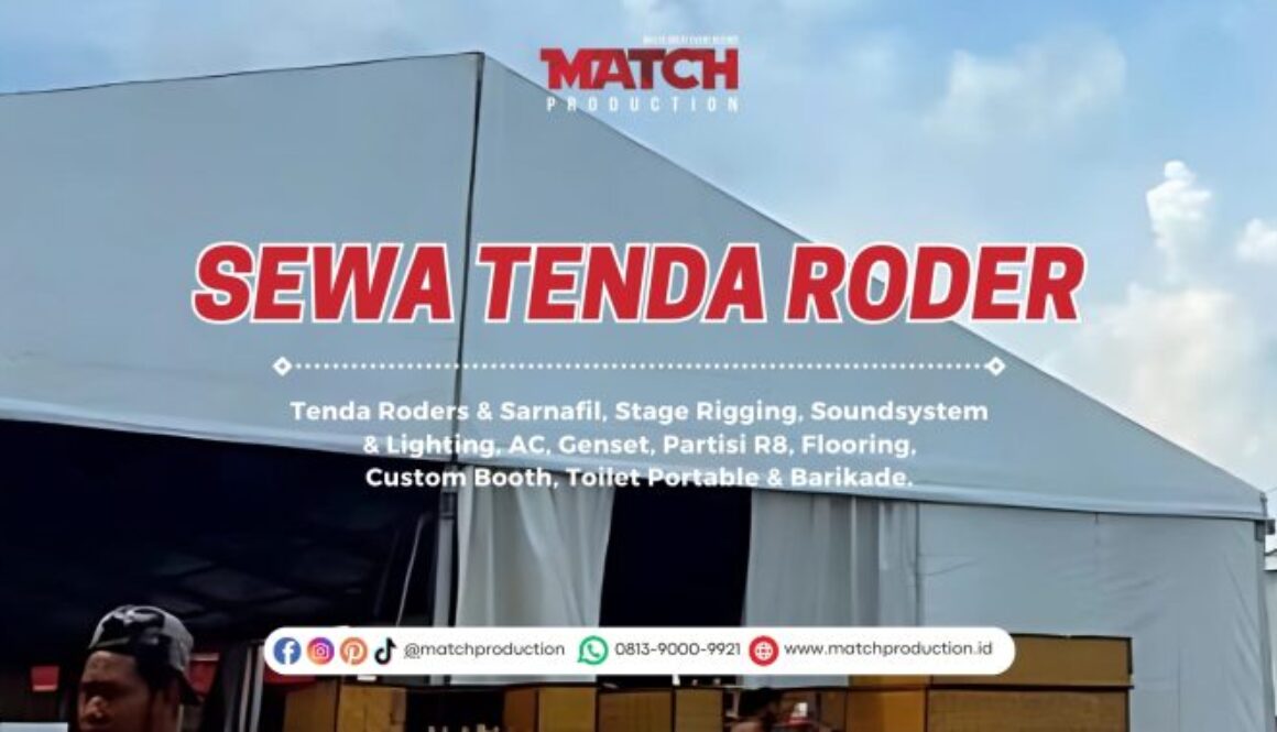 Dasbor Akun Sewa Alat Event dan Sewa Tenda Roder Semarang dari Match Production